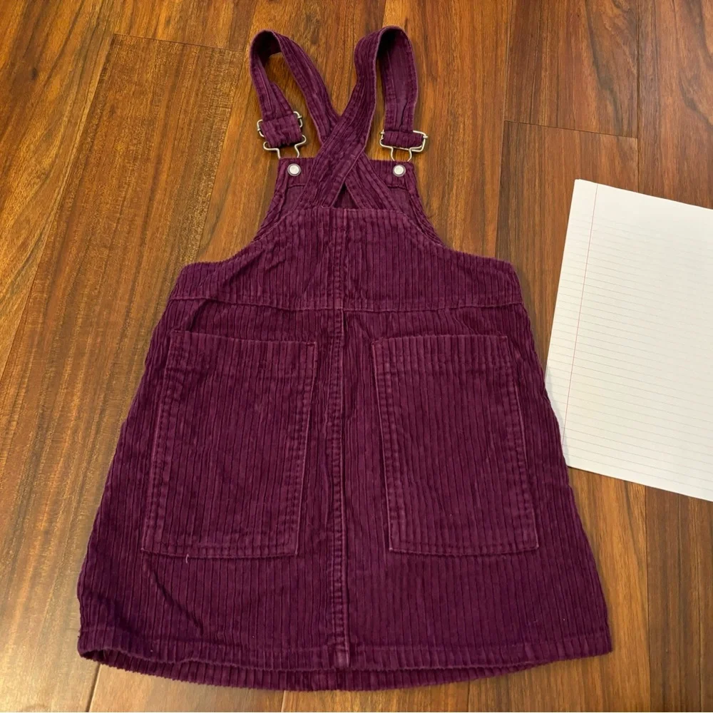 The Children’s Place vintage y2k purple corduroy overall dress - Picture 2 of 4
